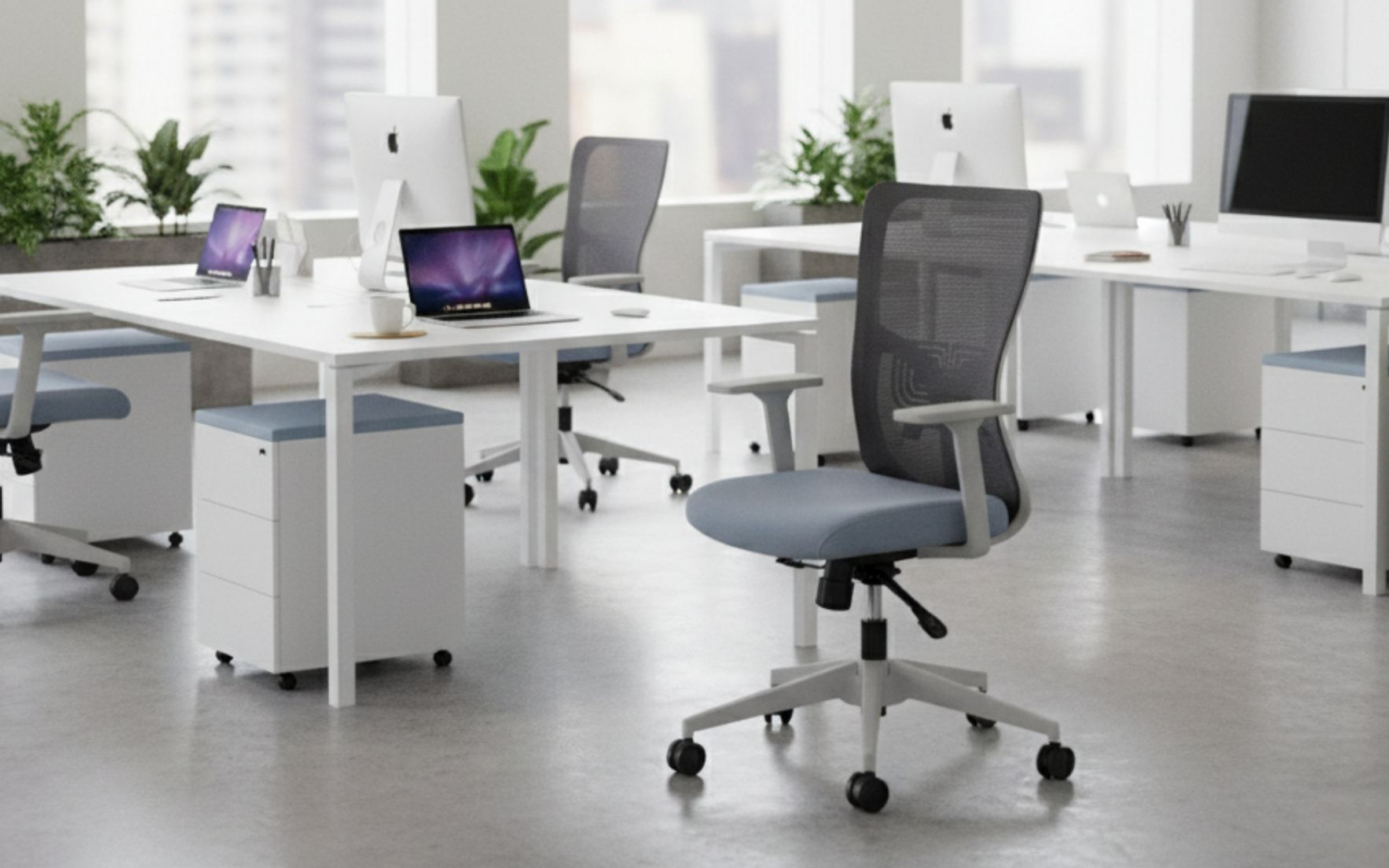 Scaun de birou Cosmo, gri  1